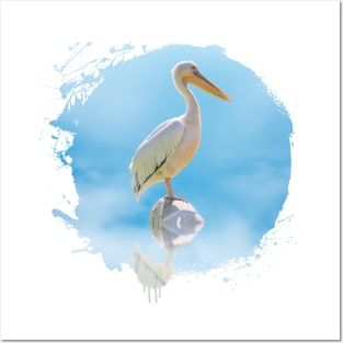 Pelican Bird Animal Wildlife Forest Nature Free Flight Posters and Art